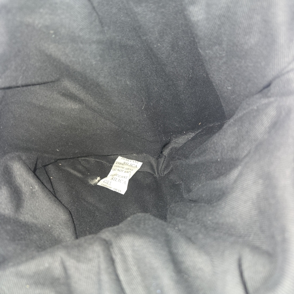 a. Neck Tie Patchwork Upcyled Handbag w/ Bamboo Hoop Handles BOHO BADU FABULOUS - Picture 15 of 15